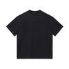 Camiseta sin mangas de peso pesado 260g estilo europeo y americano, vintage, parcialmente desgastada, manga corta, algodón puro, lavada, hombros caídos, talla grande, cuello redondo