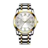 Reloj de Cuarzo Suizo de Alta Gama para Hombre, Resistente al Agua, Doble Calendario, Luminoso, con Correa de Acero, Popular en Transmisiones en Vivo de Tiktok y Comercio Exterior
