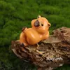 Capibara de Dibujos Animados Capibara Lindo Adornos de Resina para Escritorio Accesorios de Bolsas Ciega de Moda DIY Material de Pegamento de Crema