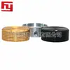 Perilla Sólida de Aluminio a Cuadros de Alto Grado 25*10MM Tapa de Perilla Metálica Perilla Codificadora de Potenciómetro Agujero de 6.0