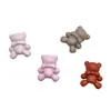 Acessórios Coloridos de Liga de Ursinho Fofo Dopamina para Nail Art Mais Vendidos no Japão e na Coreia Urso Gravata Borboleta Usável para Decoração DIY de Unhas