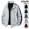 Jaqueta Masculina de Primavera e Outono 2025 Nova Solta Confortável Top Masculino de Algodão Tricotado Versátil Cardigan Moletom