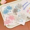Pasador de Copo de Nieve Congelado Nuevo Pasador para Niños Accesorios para el Cabello de la Princesa Elsa Pinza Lateral para Niñas Pinza para Niña Pequeña