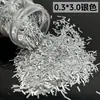 Tiras de Cebolleta Láser Hechas a Mano Flotantes Cáñamo Cristal Epoxi Pintura Láser de Siete Colores Escamas Doradas Brillo Adornos Tiras Largas Pequeñas