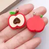 Accesorios para Joyería DIY Fruta de Resina Realista Manzana 3D Pulsera Collar Colgante Pendientes Colgante para Auricular Charm