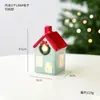 Casa Pequena de Cerâmica Colorida de Natal Transfronteiriça Decoração Criativa Europeia e Americana para Feriados Cena de Mesa Ornamento de Atmosfera