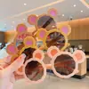 Gafas de Sol de Oso de Orejas Grandes de Dibujos Animados, Gafas de Protección Solar, Gafas de Sol para Bebé, Pose para Fotos de Pequeña Princesa, Gafas de Sol para Niños