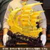 Adorno de Velero de una Vela Navegación Suave Manualidad Escritorio de Oficina Feng Shui Sala de Estar del Hogar Decoración de Gabinete de Vino