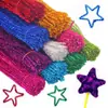 Palitos retorcidos de tinsel brillante, Palitos retorcidos engrosados, Materiales para manualidades infantiles DIY, Palitos retorcidos brillantes