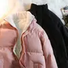 Chaqueta acolchada de algodón para hombre, nueva de invierno, estilo Hong Kong, marca de moda, chaqueta acolchada de terciopelo de cordero, chaqueta acolchada de algodón con forro polar, engrosada, para mantener el calor, traje de pan para parejas, hombre