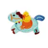 Pegatinas Bordadas Autoadhesivas de Pony Lindo Auspicioso para Agenda, Bendición del Año del Caballo, Accesorios para Fundas de Teléfono Móvil DIY, Parches de Tela para Ropa