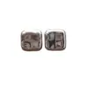 Pendientes Cuadrados Pequeños y Sencillos de Plata Estilo Coreano Exquisitos Geométricos Pendientes de Estilo Genial Modernos Versátiles Pendientes de Viaje para Mujer
