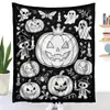 Manta para colorear DIY transfronteriza, manta de garabatos de Halloween, manta creativa personalizada, manta de colores