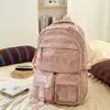 Mochila Coreana Ins Nueva de Aspecto Elegante, Fresca y Dulce para Estudiantes de Secundaria y Preparatoria, Multicompartimentos, Ligera, Gran Capacidad