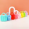 Porta-moedas de Silicone Desenho Animado Bolsa Criativa com Buraco Pingente de Chaveiro Bolsa Mini Pequena Bolsa para Fone de Ouvido Carteira Personalização