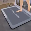 Alfombrilla de baño suave de tierra de diatomeas absorbente, alfombrilla antideslizante de secado rápido para puerta de baño, alfombrilla para pies, alfombrilla de puerta de baño, alfombrilla de puerta para el hogar