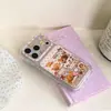 Capa de Celular Rilakkuma Sonolento com Estampa de Bolinhas Polaroid para iPhone 18 Pro Max, Modelo Novo Fofo para Apple 17/16