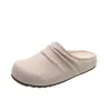 Mocasines sin cordones Zapatos de mujer 2026 Nueva Primavera Plisados Retro Birkenstock Mocasines de punta cerrada para mujer Ropa para exteriores