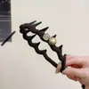 Tiara Quadrada com Strass para Mulheres, Uso Diário, Sensação de Luxo, Antiderrapante com Dentes, Faixa de Cabelo