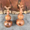 Calabaza de Dragón de Cabeza Larga de Madera de Azufaifo Golpeada por el Rayo, Calabaza Pequeña de Madera de Azufaifo Adorno de Mano, Colgante Pequeño de Calabaza de 8 cm, Amuleto Protector