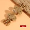 Botones de plato Cheongsam de estilo chino personalizados, Cuentas de jade tejidas a mano, Botones de oreja de conejo, Traje Tang Chinoiserie y Botones y accesorios decorativos de la dinastía Han