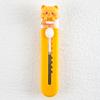 Faca utilitária de urso amarelo de desenho animado, manual do estudante, faca de papel artesanal, faca afiada portátil para entrega expressa