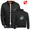 2021 comercio exterior transfronterizo Europa y Estados Unidos nuevo cárdigan de cuello estampado para hombre chaqueta acolchada de algodón moda callejera chaqueta acolchada de algodón cálida para hombre