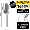 Cabezal de Rectificado de Acero de Tungsteno, Lima Rotatoria de Aleación Dura, Fresadora Cónica de Cúpula, Herramienta de Rectificado y Grabado de Metal, Patrón de Ranura Simple/Doble, Forma de L