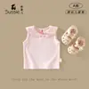 Tao Guo'Er 2026 Nuevo Conjunto de Verano para Niñas de Dos Piezas Camiseta de Manga Corta y Pantalones Anti-Mosquitos Dulce Conjunto de Verano para Niñas Pequeñas