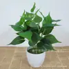 Venda Quente Transfronteiriça Flor Artificial Planta Verde Falsa Casa Sala de Estar Desktop Sempre-verde Doce Folha em Vaso