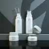Nuevo Material de Empaque para Producto de Cuidado de la Piel Botella Transparente de Vidrio de Alta Gama Vacía 100ml Empaque de Bomba Botella Especial para Sub-envasado 30g