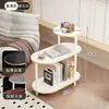 Mesa auxiliar simple y portátil para la sala de estar, adecuada para usar como mesa de café o mesita de noche en apartamentos pequeños