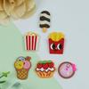 Cartoon bonito KFC adesivos de telefone móvel criativo divertido batatas fritas francês série de hambúrguer adesivos de shell de telefone móvel atacado