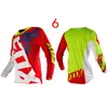 Traje de Descenso Fox, Traje de Ciclismo de Campo Traviesa, Traje de Motocicleta de Montaña para Hombre, Traje de Carrera, Camiseta de Manga Larga Transpirable de Secado Rápido