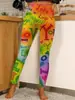 Exclusivo Transfronterizo Estampado Digital 3D Patrón de Corazón Estilo Europeo y Americano Pantalones de Mujer Verano Delgados Cortos para Mujer Personalizables con Imágenes