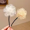 Novo Estilo Acessório de Cabelo Flor de Renda para Crianças, Perfeito para Penteados de Coque de Meninas, uma Ferramenta Super Fácil para Meninas Criarem um Coque de Fada
