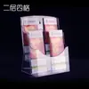 Expositor de Mesa para Revistas de Promoção Publicitária de 3 Níveis / Porta-Documentos Acrílico Transparente / Expositor de Livros e Jornais de Mesa de 3 Níveis A4