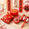 Cinta Especial para Parejas del Festival de Primavera Cinta Adhesiva para Fijar Parejas del Festival de Primavera Cinta Roja con Carácter Fu Rollo Maestro Corte Fabricante Punto al por Mayor