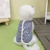 Roupas para Pets Atacado Cachorro Pequeno Cachorro Teddy Roupas Gato Outono Inverno Quente Confortável Novo 25 Colete de Algodão Floral
