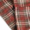 North Boundary Ropa para Hombre Estilo Americano Marca de Tendencia Otoño 2025 Nueva Camisa de Franela a Cuadros Chaqueta Camisa Cepillada Unisex