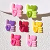 Accesorios de Resina Multicolores Brillantes de Dibujos Animados con Letras de Amor para DIY en Pinzas para el Cabello, Fundas de Teléfono, Botellas de Agua y Adornos para el Cabello al por Mayor