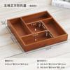Compartimento Grande Bandeja Rectangular de Madera para Almacenamiento de Escritorio Organizador de Varios Caja Decorativa de Madera Retro Juego de Cinco Piezas