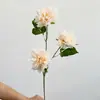 Con simulación Yang 3 cabezas flor de hibisco simulación vestido para el hogar hotel decoración del hogar flor de seda boda decoración de boda falso