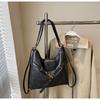 Bolso de mano de gran capacidad para mujer, bolso cruzado informal de alta gama con textura de nicho, combinable con todo, para uso diario en el comercio exterior, 2025