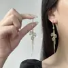 Brincos de Borla de Tulipa Olho de Gato Super Fada Doces Franceses Elegantes Luxo Leve Estilo de Férias Joia de Orelha de Alta Qualidade Tendência