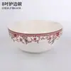 Cerámica Hanshan Minsheng: Cuencos de Cerámica con Esmalte Debajo de Estilo Romántico para Sopa, Fondue, Fideos, Arroz y Cucharas de Varios Tamaños