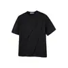 Camiseta de Manga Corta de Verano para Hombre Verano Calle Alta Americana Deconstruida Cuello Redondo Pulóver Marca de Tendencia Diseño Camiseta Holgada