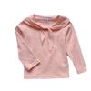 Camiseta para Niña con Dulce Cuello Marinero, Top para Bebé Otoño e Invierno 2026, Capa Base para Niños Pequeños, Manga Larga Trendy Ins para Niños