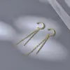 Pendientes de Elfo con Borlas Pendientes Colgantes para Oreja Pinza de Oreja para Mujer Clip para Cartílago de la Oreja Nueva Moda 2022 Alto Sentido