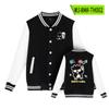 Chaqueta de Béisbol con Temática de Manga Japonesa, Uniforme de Béisbol de Manga Larga para Otoño, Chaqueta Casual Holgada Estilo Oversize para Pareja